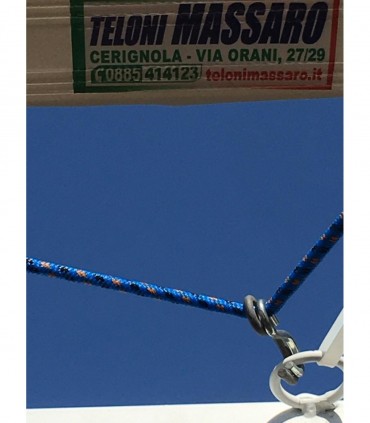 Telo in PVC da 650 gr/mq rinforzato e occhiellato su misura