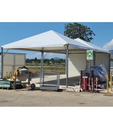 Telo in PVC da 650 gr/mq rinforzato e occhiellato su misura