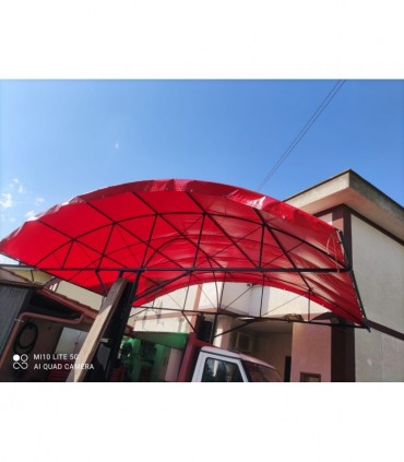 Telo in PVC da 650 gr/mq rinforzato e occhiellato su misura