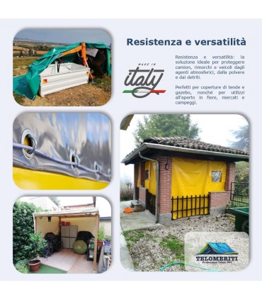 Telo in Pvc 650 gr/mq Celeste