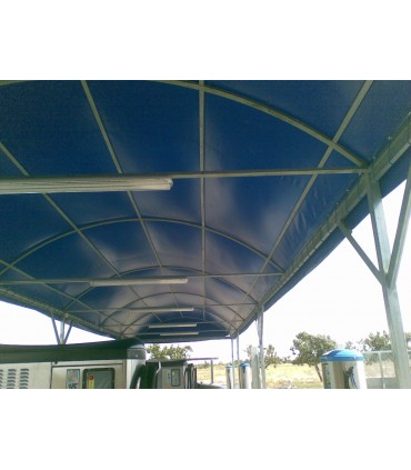 Telo in PVC da 650 gr/mq rinforzato e occhiellato su misura